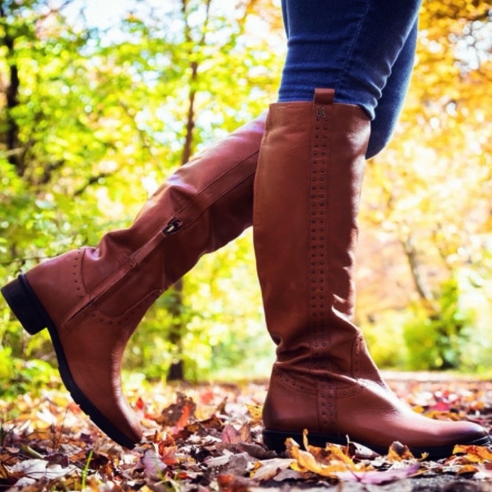 NWOT 🆕{Sam Edelman} Prina Studded Leather Riding Boots